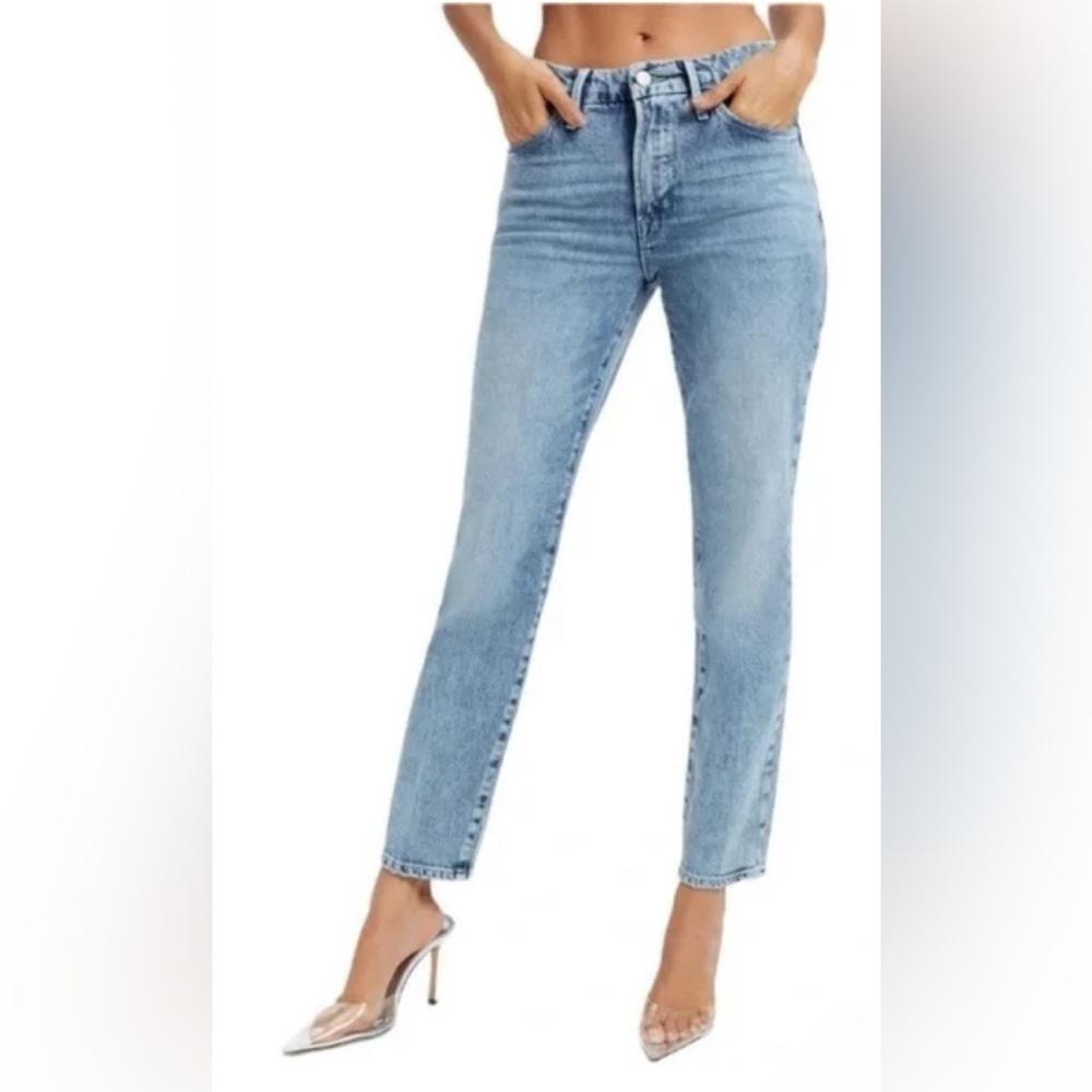 Good American Indigo301 Classic Slim Straight Jeans